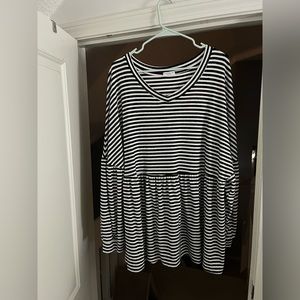 Black and white stripe sweater